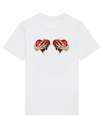 Anti Valentine Day - Ripped hearts White