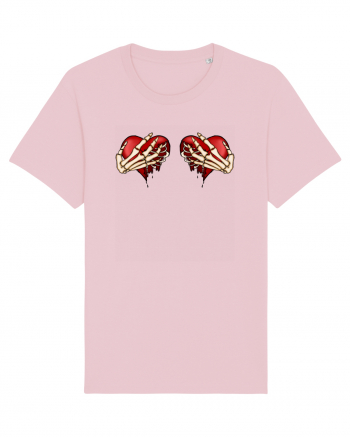 Anti Valentine Day - Ripped hearts Cotton Pink