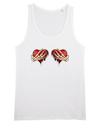 Anti Valentine Day - Ripped hearts White