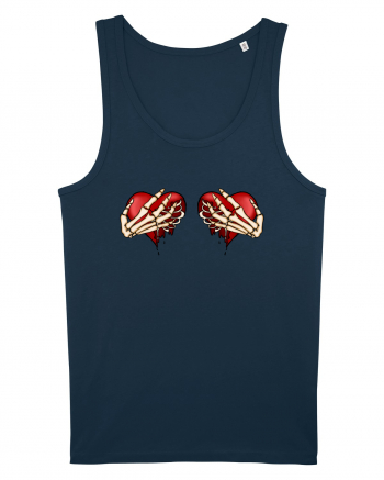 Anti Valentine Day - Ripped hearts Navy