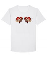 Anti Valentine Day - Ripped hearts Tricou mânecă scurtă guler larg Bărbat Skater