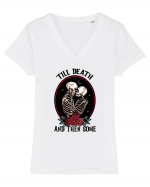 Anti Valentine Day - Till death and then some Tricou mânecă scurtă guler V Damă Evoker