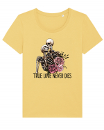 Anti Valentine Day - True love never dies Tricou mânecă scurtă guler larg fitted Damă Expresser