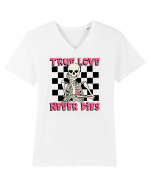 Anti Valentine Day - True love never dies v2 Tricou mânecă scurtă guler V Bărbat Presenter