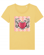 Anti Valentine Day - Your hands are holding my heart Tricou mânecă scurtă guler larg fitted Damă Expresser