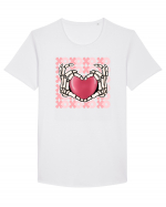 Anti Valentine Day - Your hands are holding my heart Tricou mânecă scurtă guler larg Bărbat Skater