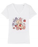 retro chic de Ziua Îndrăgostiților - Be Mine Or No Ones Tricou mânecă scurtă guler V Damă Evoker