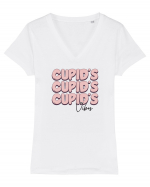 retro chic de Ziua Îndrăgostiților - Cupid vibes Tricou mânecă scurtă guler V Damă Evoker