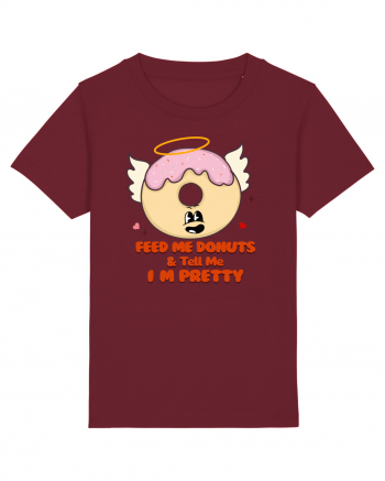 retro chic de Ziua Îndrăgostiților - Feed me donuts and tell me I am pretty Burgundy