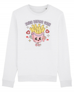 retro chic de Ziua Îndrăgostiților - Fries Before Guys Bluză mânecă lungă Unisex Rise