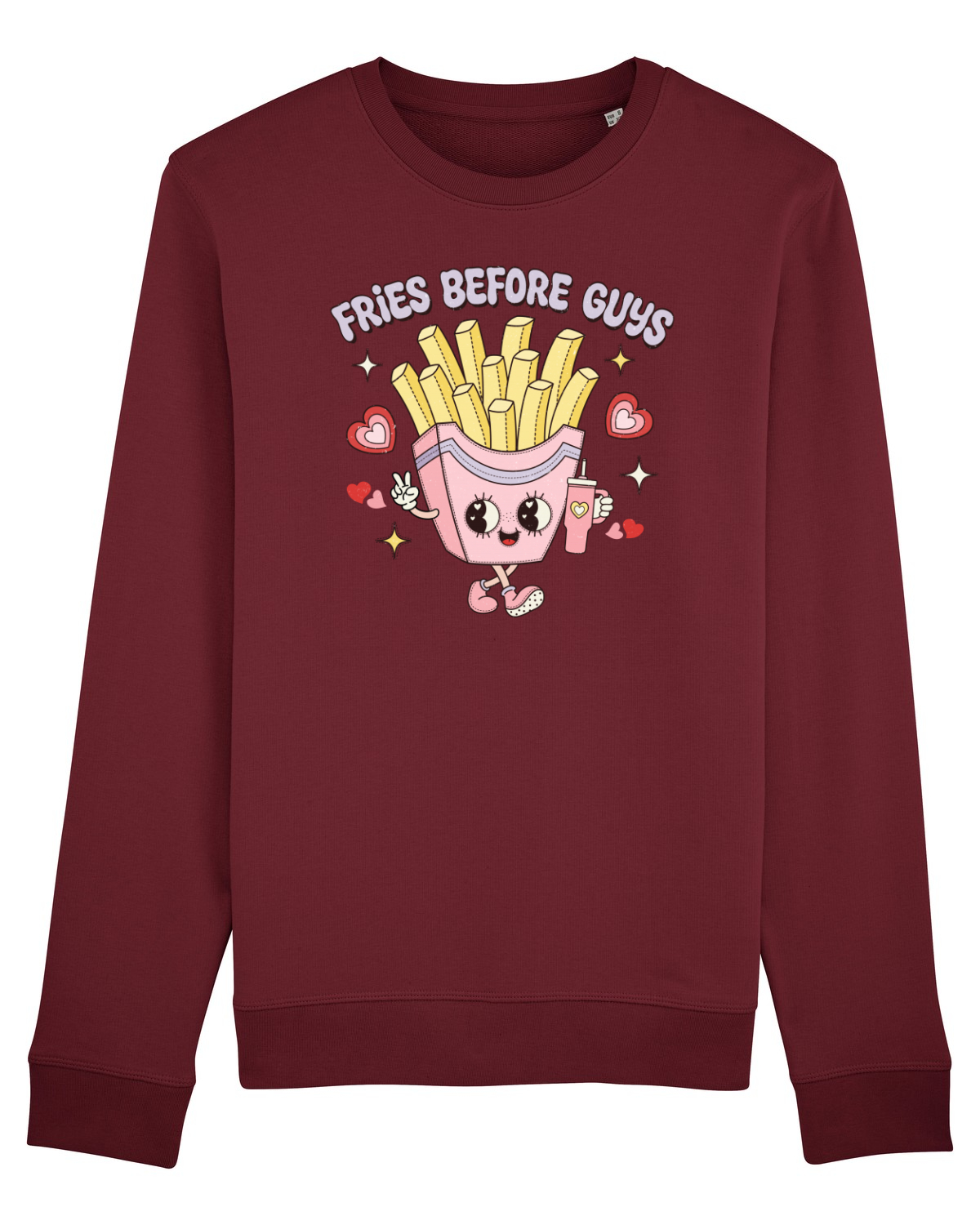 Bluză mânecă lungă Unisex Rise Burgundy