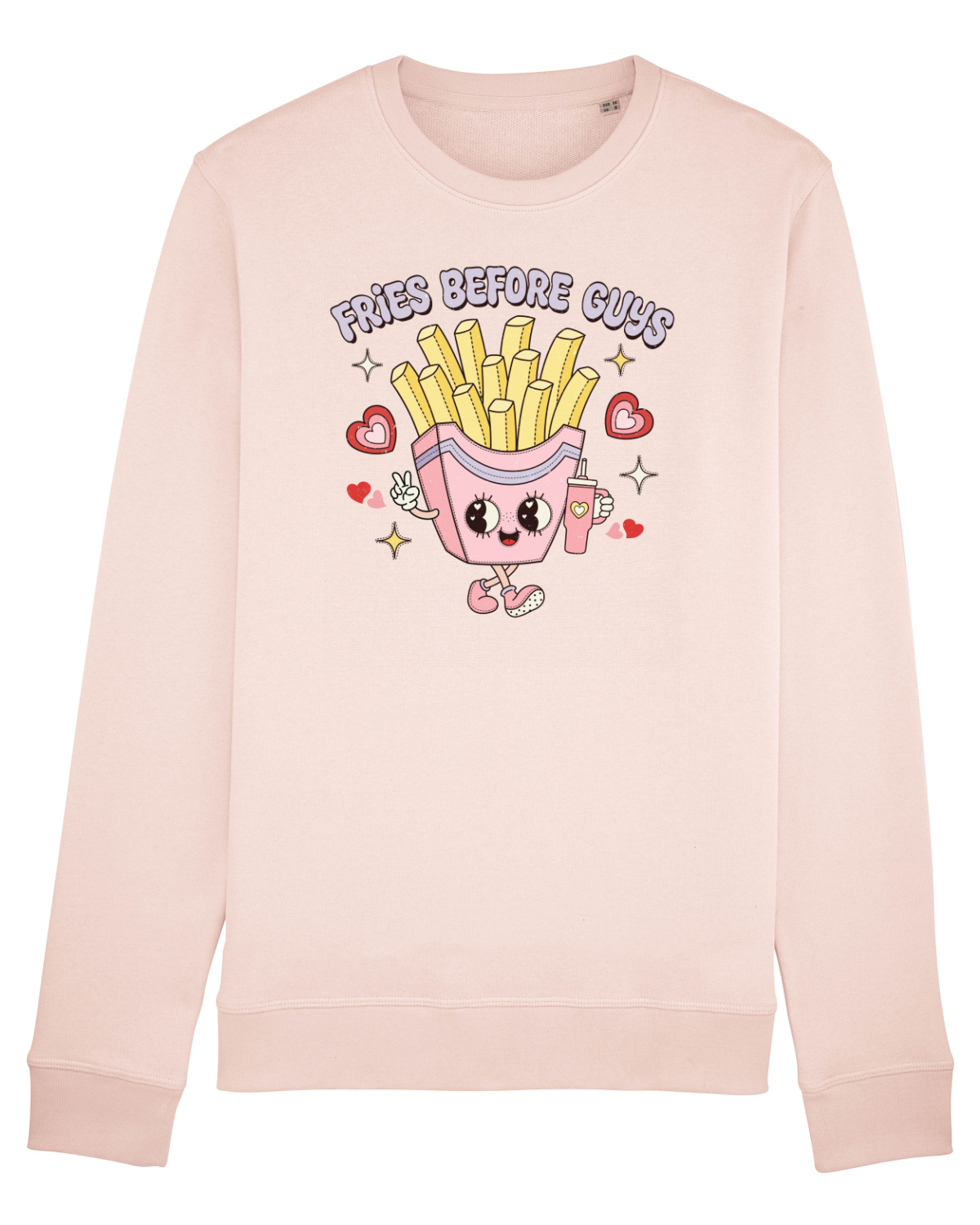 Bluză mânecă lungă Unisex Rise Candy Pink