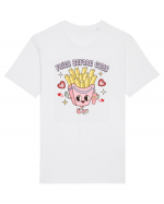 retro chic de Ziua Îndrăgostiților - Fries Before Guys Tricou mânecă scurtă Unisex Rocker