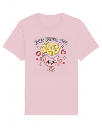 retro chic de Ziua Îndrăgostiților - Fries Before Guys Cotton Pink