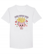 retro chic de Ziua Îndrăgostiților - Fries Before Guys Tricou mânecă scurtă guler larg Bărbat Skater