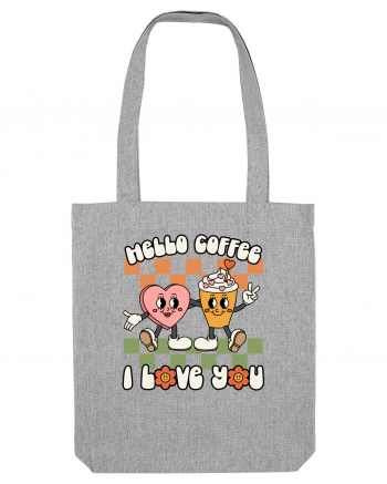 retro chic de Ziua Îndrăgostiților - Hello Coffee, I love you Heather Grey