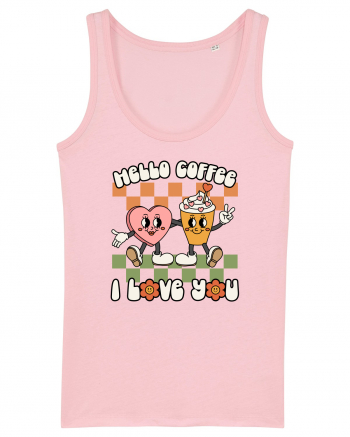 retro chic de Ziua Îndrăgostiților - Hello Coffee, I love you Cotton Pink