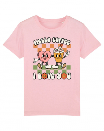 retro chic de Ziua Îndrăgostiților - Hello Coffee, I love you Cotton Pink