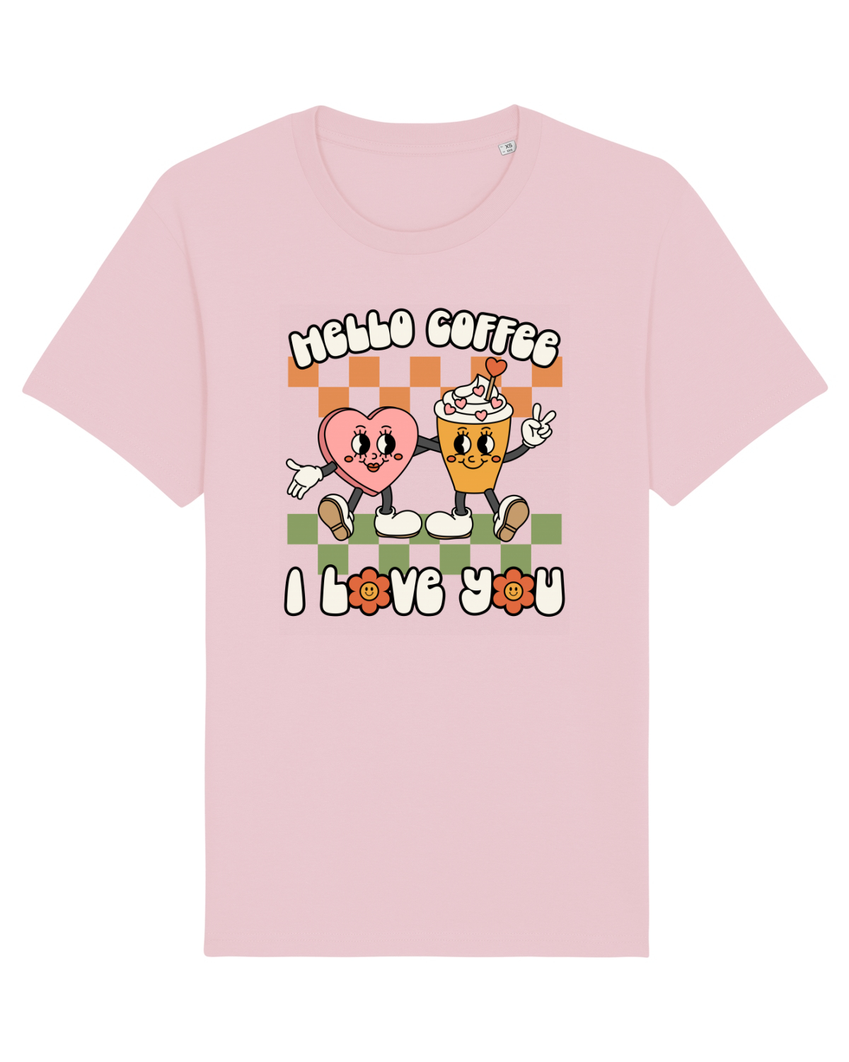 Tricou mânecă scurtă Unisex Rocker Cotton Pink