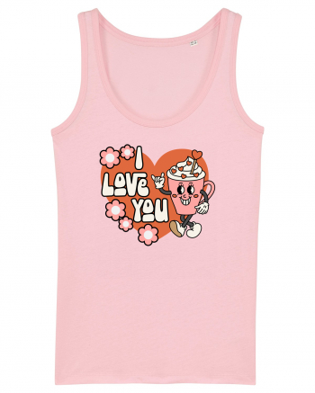 retro chic de Ziua Îndrăgostiților - I Love You Cotton Pink