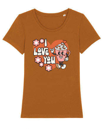 retro chic de Ziua Îndrăgostiților - I Love You Roasted Orange