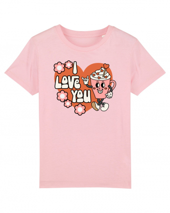 retro chic de Ziua Îndrăgostiților - I Love You Cotton Pink