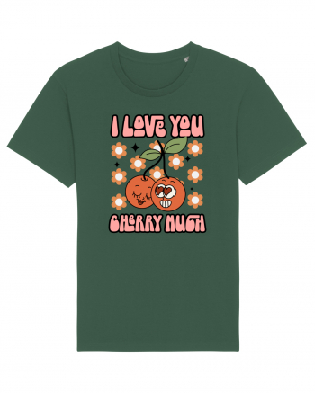 retro chic de Ziua Îndrăgostiților - I love You Cherry Much Bottle Green