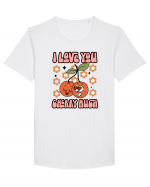 retro chic de Ziua Îndrăgostiților - I love You Cherry Much Tricou mânecă scurtă guler larg Bărbat Skater