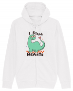 retro chic de Ziua Îndrăgostiților - I steal hearts Hanorac cu fermoar Unisex Connector