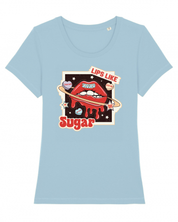 retro chic de Ziua Îndrăgostiților - Lips like sugar Sky Blue