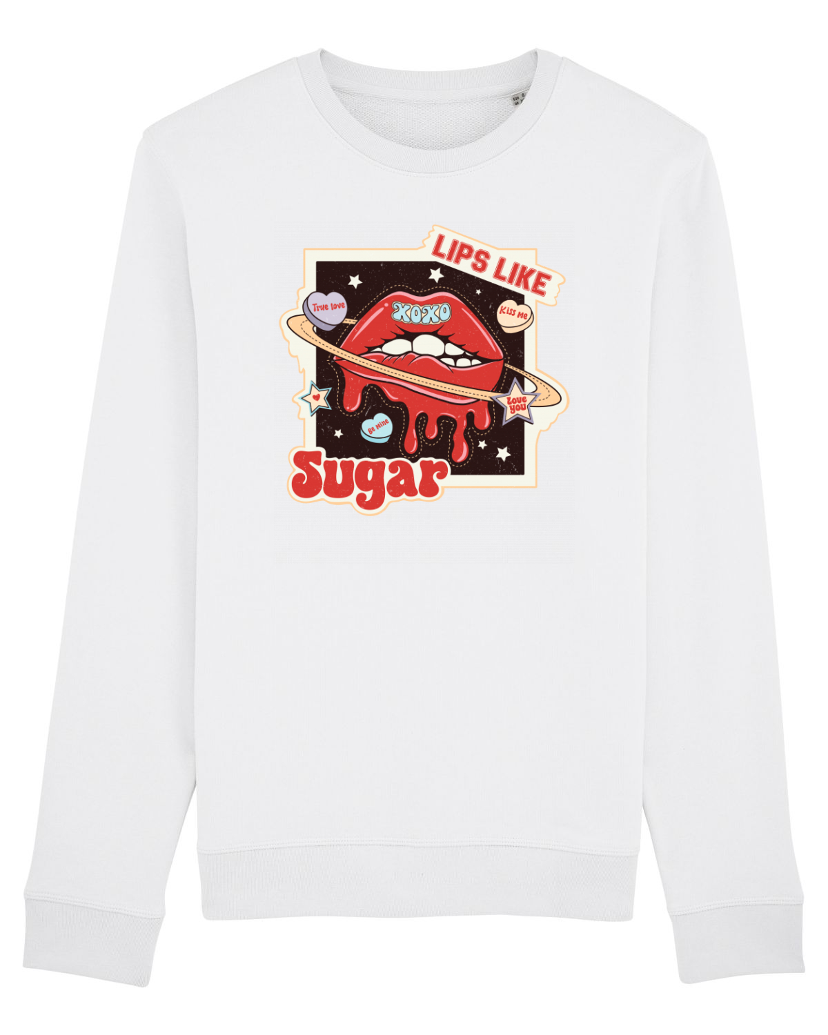 Bluză mânecă lungă Unisex Rise White