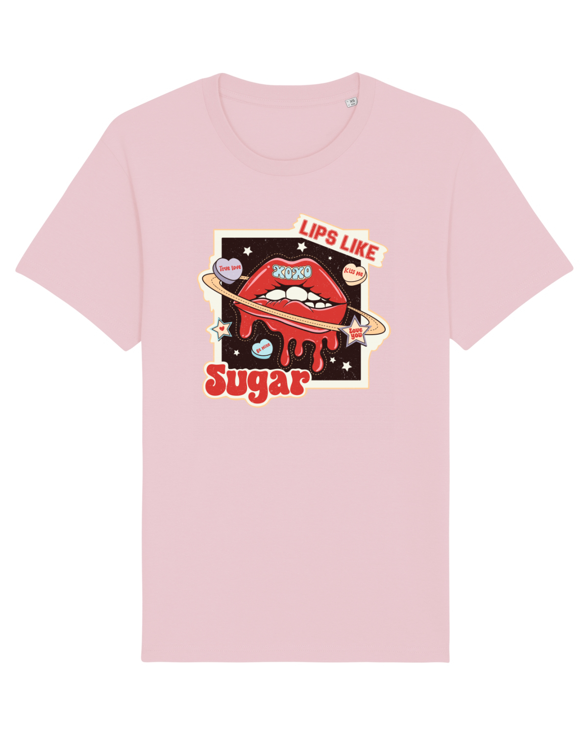 Tricou mânecă scurtă Unisex Rocker Cotton Pink