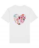 retro chic de Ziua Îndrăgostiților - Love components Tricou mânecă scurtă Unisex Rocker