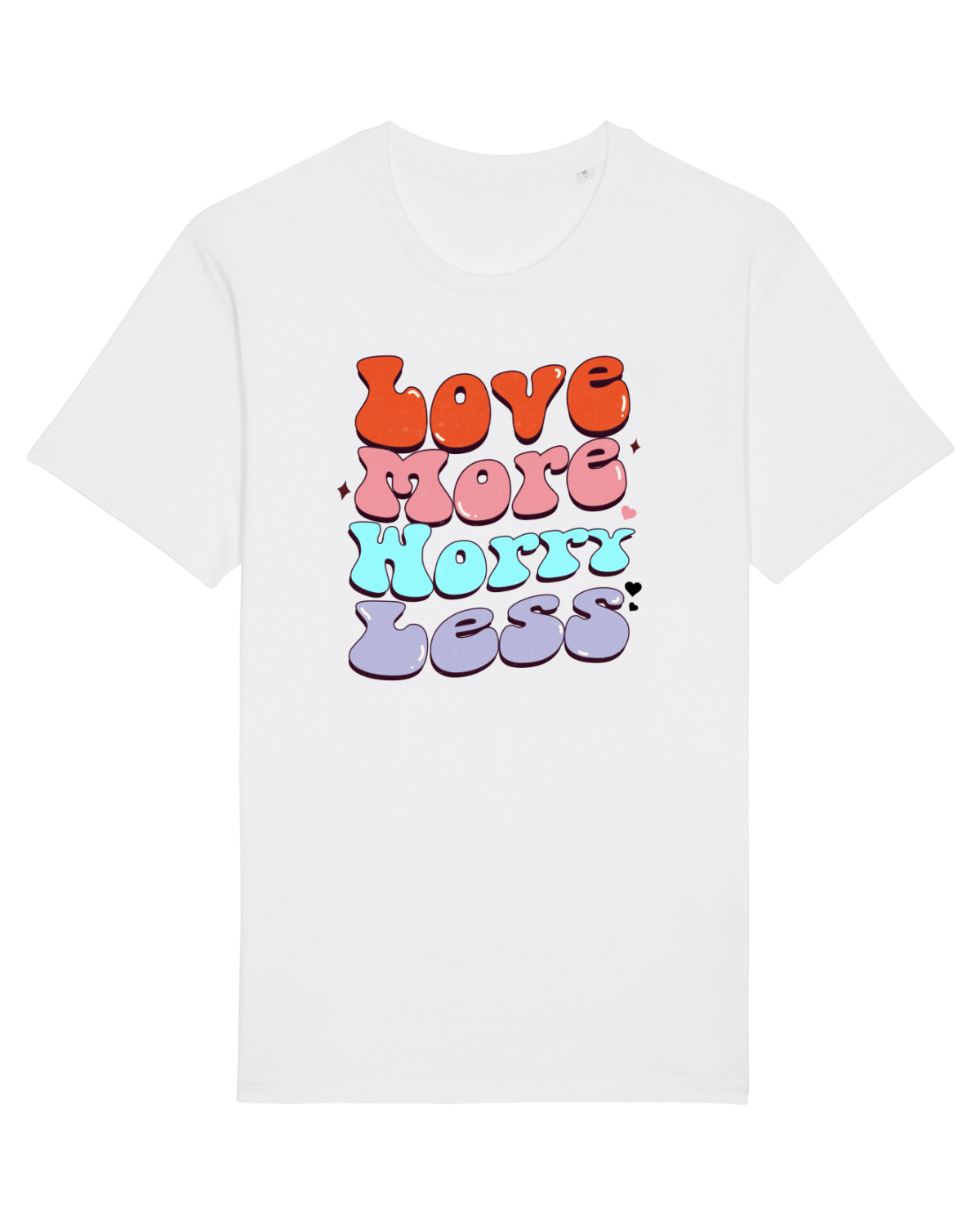 Tricou mânecă scurtă Unisex Rocker White