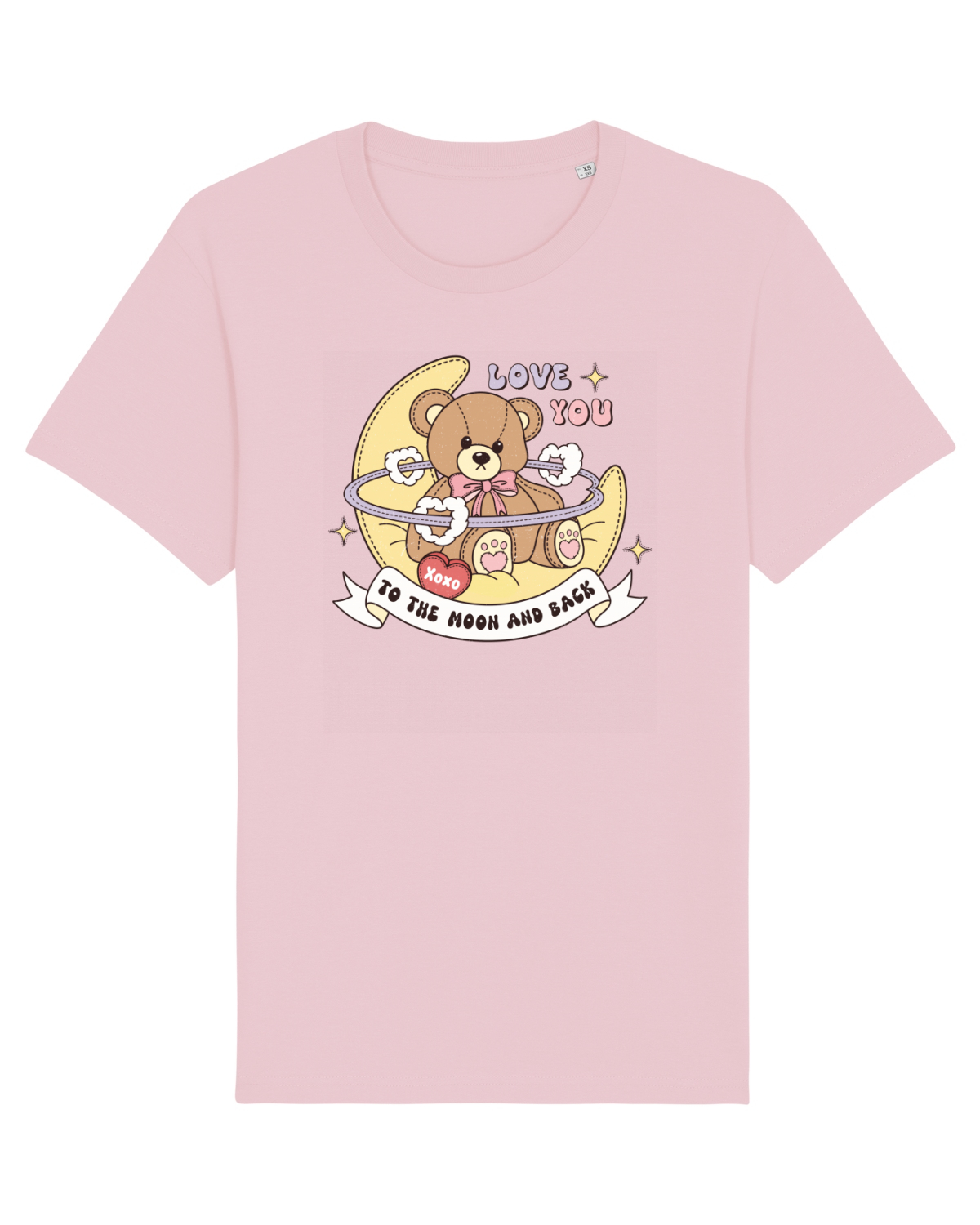 Tricou mânecă scurtă Unisex Rocker Cotton Pink