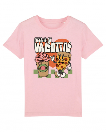 retro chic de Ziua Îndrăgostiților - Pizza Is My Valentine Cotton Pink