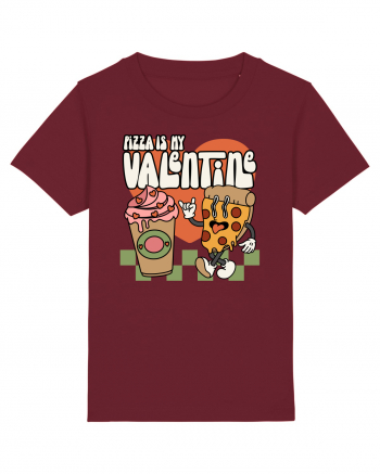 retro chic de Ziua Îndrăgostiților - Pizza Is My Valentine Burgundy