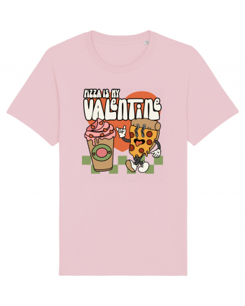 retro chic de Ziua Îndrăgostiților - Pizza Is My Valentine Cotton Pink