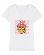 retro chic de Ziua Îndrăgostiților - Smile when in love Tricou mânecă scurtă guler V Damă Evoker