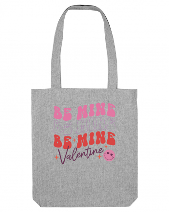 Retro Chic Valentine - Be mine 3 times Heather Grey