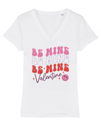 Retro Chic Valentine - Be mine 3 times White