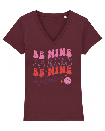 Retro Chic Valentine - Be mine 3 times Burgundy