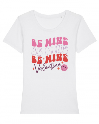 Retro Chic Valentine - Be mine 3 times White