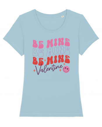 Retro Chic Valentine - Be mine 3 times Sky Blue