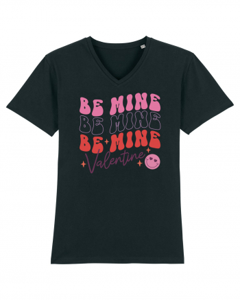 Retro Chic Valentine - Be mine 3 times Black