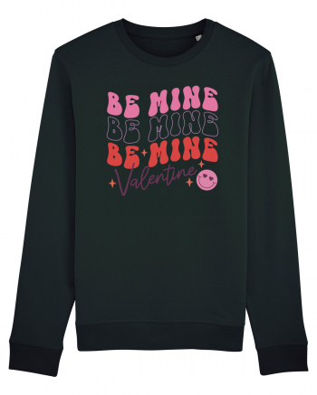 Retro Chic Valentine - Be mine 3 times Black