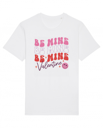 Retro Chic Valentine - Be mine 3 times White