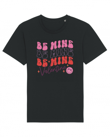 Retro Chic Valentine - Be mine 3 times Black