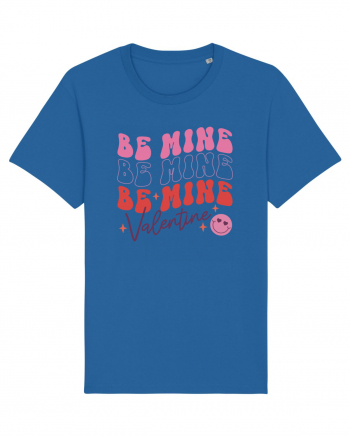 Retro Chic Valentine - Be mine 3 times Royal Blue