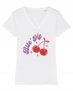 Retro Chic Valentine - Bite me Tricou mânecă scurtă guler V Damă Evoker